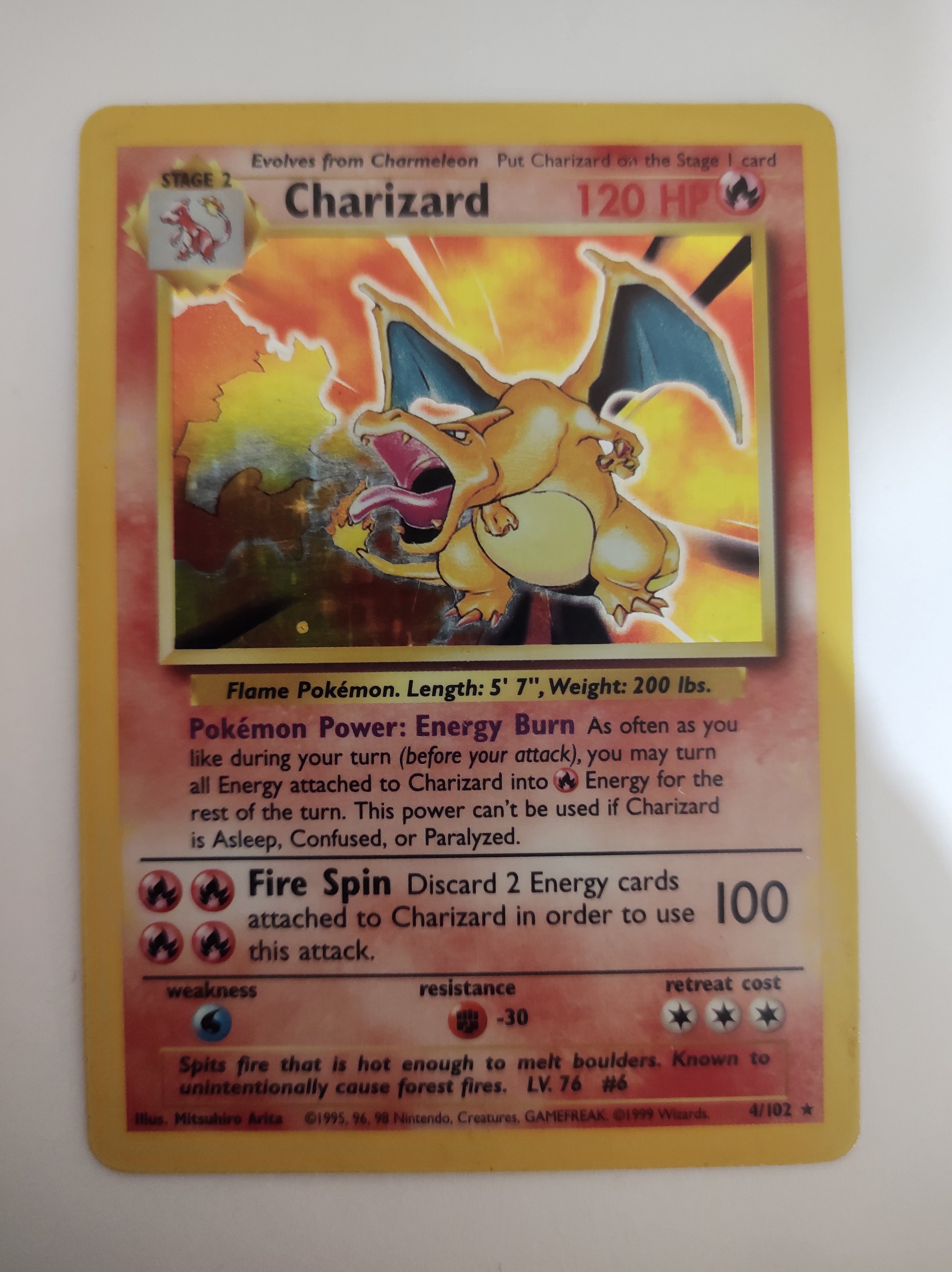 Charizard 4/102-Kantocards