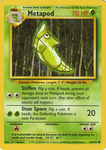 Metapod 54/102-Kantocards