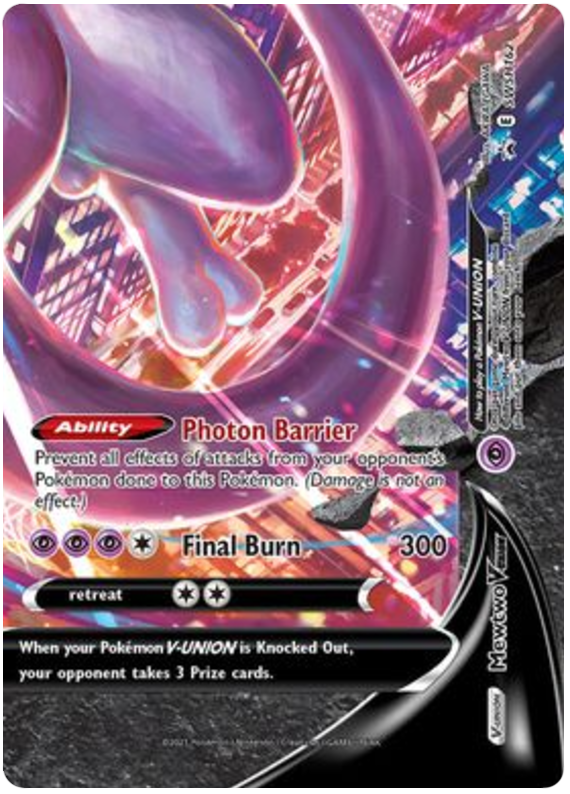 Mewtwo V-UNION SWSH162-Kantocards