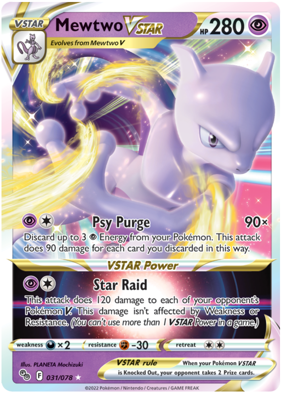 Mewtwo VStar 031/078 - Español-Kantocards