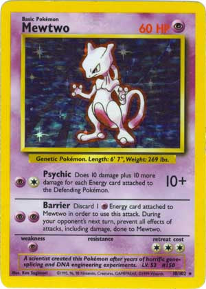 Mewtwo 10/102-Kantocards