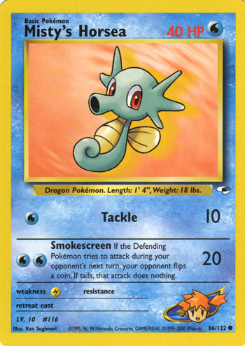 Misty's Horsea 86/132-Kantocards