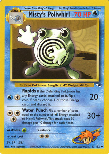 Misty's Poliwhirl 53/132-Kantocards