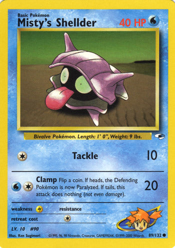 Misty's Shellder 89/132-Kantocards