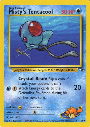 Misty's Tentacool 57/132-Kantocards
