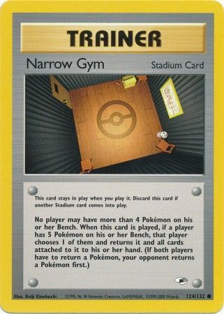 Narrow Gym 124/132-Kantocards