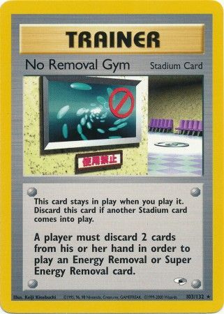 No Removal Gym 103/132-Kantocards