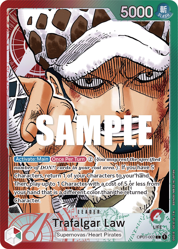Trafalgar Law OP-01-002 Arte Alterno-Kantocards