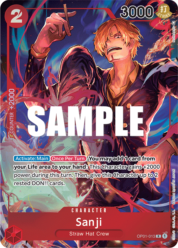 Sanji OP-01-013 Arte Alterno-Kantocards