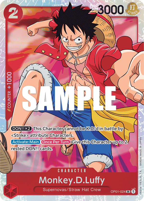 Monkey D. Luffy OP01-024 - Super Rare-Kantocards
