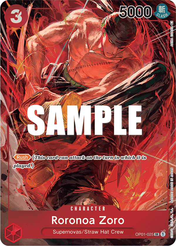 Roronoa Zoro OP-01-025 Arte Alterno-Kantocards