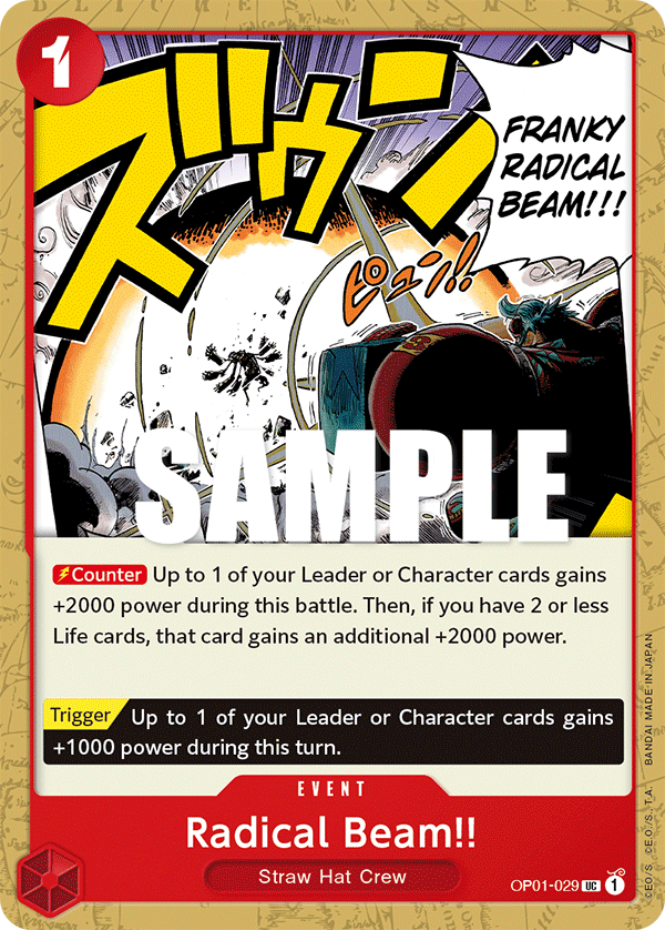 Radical Beam!! OP-01-029-Kantocards