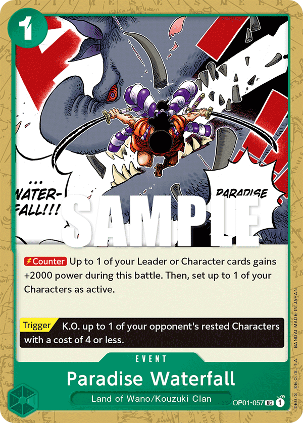 Paradise Waterfall OP-01-057-Kantocards