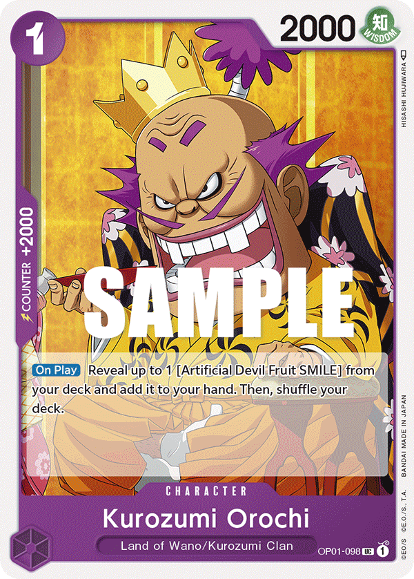Kurozumi Orochi OP-01-098-Kantocards