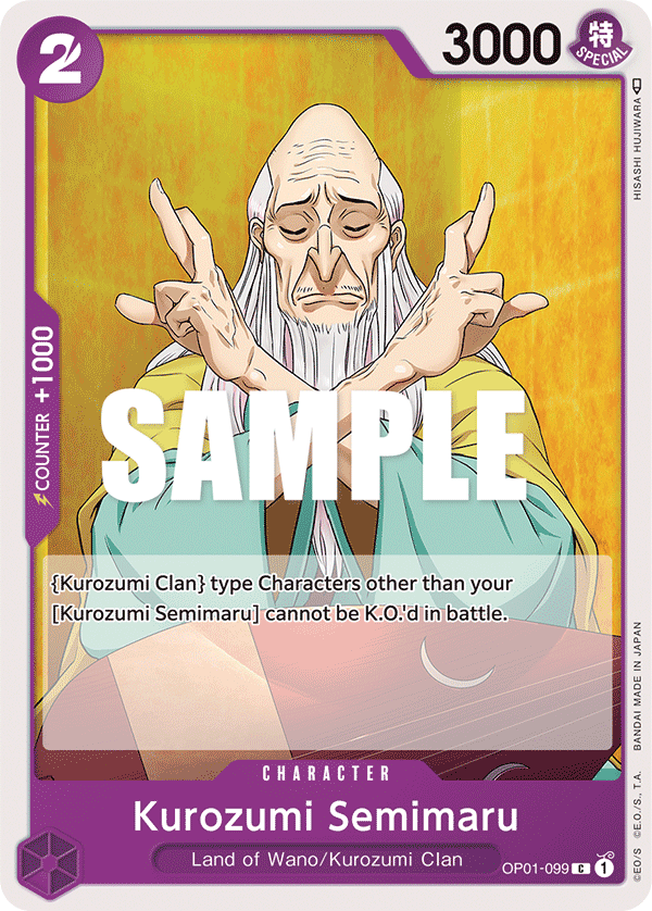 Kurozumi Semimaru OP-01-099-Kantocards