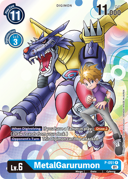 MetalGarurumon P-051-Kantocards