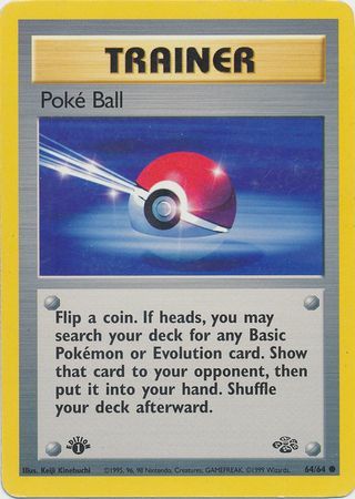 Poke Ball 64/64 - 1st Edition-Kantocards