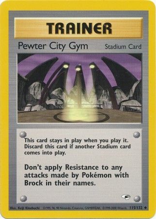 Pewter City Gym 115/132-Kantocards