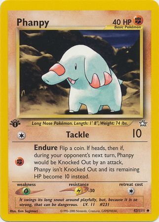Phanpy 43/111 - 1st Edition-Kantocards