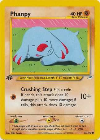 Phanpy 76/105 - 1st Edition-Kantocards