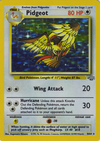 Pidgeot 8/64 - Holo-Kantocards