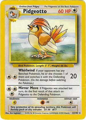 Pidgeotto 22/102-Kantocards