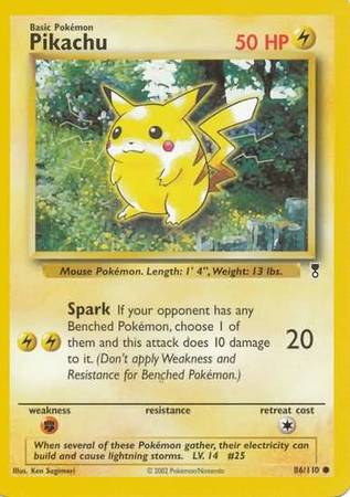 Pikachu 86/110-Kantocards