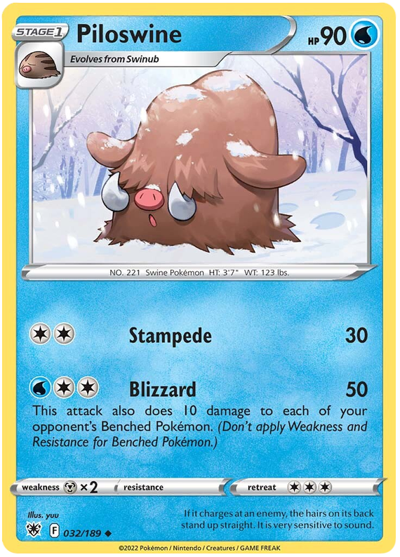 Piloswine 032/189-Kantocards