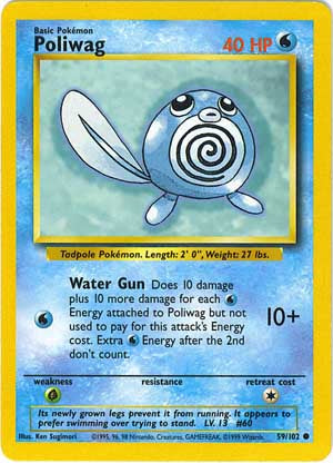 Poliwag 59/102-Kantocards