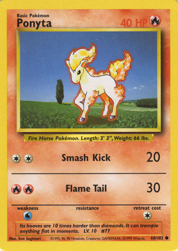 Ponyta 60/102-Kantocards