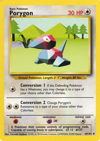 Porygon 39/102-Kantocards