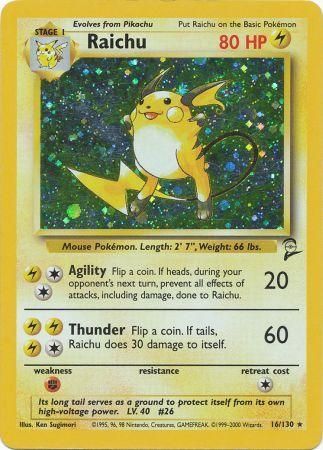 Raichu 16/130 - Holo-Kantocards