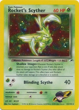 Rocket's Scyther 13/132-Kantocards