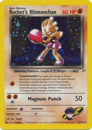 Rocket's Hitmonchan 11/132-Kantocards