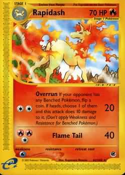 Rapidash 62/165-Kantocards