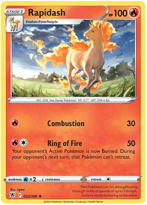 Rapidash 022/189-Kantocards