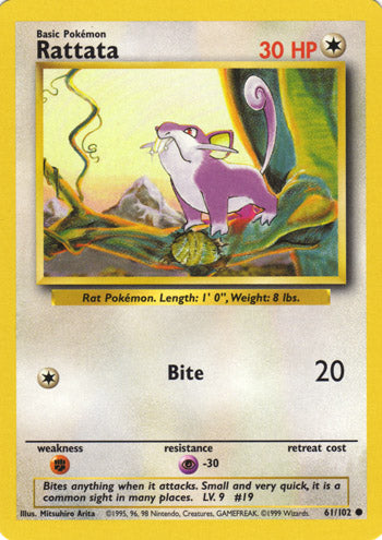 Rattata 61/102-Kantocards