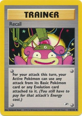Recall 116/132-Kantocards