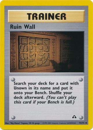 Ruin Wall 74/75-Kantocards