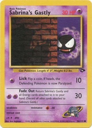 Sabrina's Gastly 96/132-Kantocards