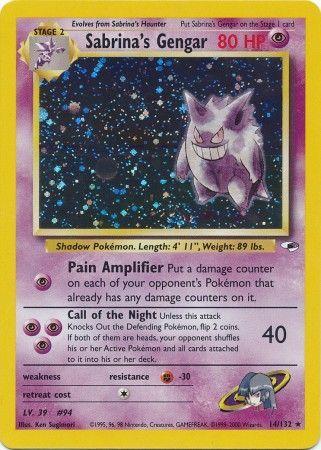 Sabrina's Gengar 14/132-Kantocards