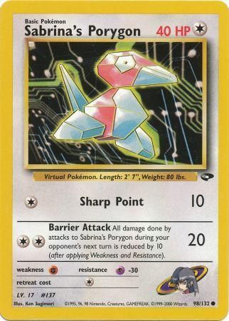 Sabrina's Porygon 98/132-Kantocards