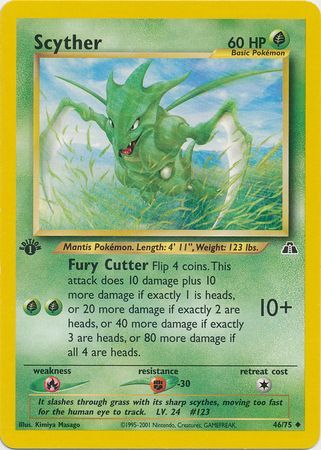 Scyther 46/75 - 1st Edition-Kantocards
