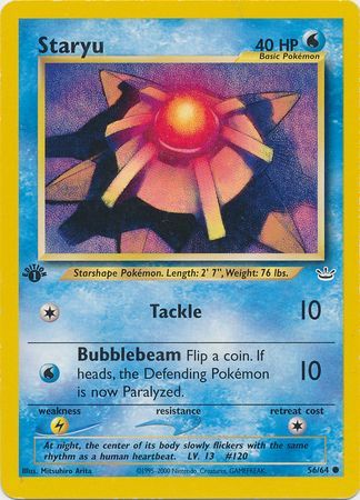Staryu 56/64 - 1st Edition-Kantocards