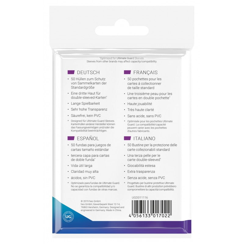 Supreme UX 3rd Skin Micas Transparentes Estandard (x50)-Kantocards