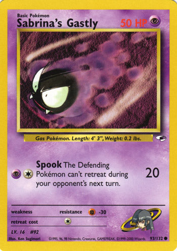 Sabrina's Gastly 93/132-Kantocards