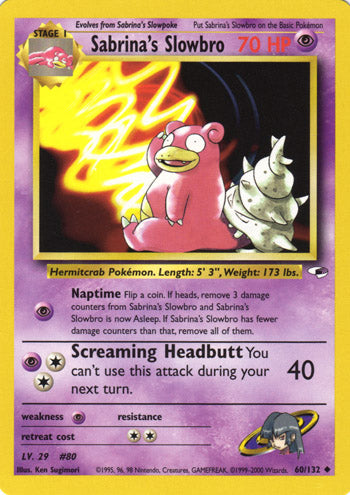 Sabrina's Slowbro 60/132-Kantocards