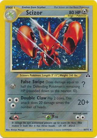 Scizor 10/75 - Holo-Kantocards