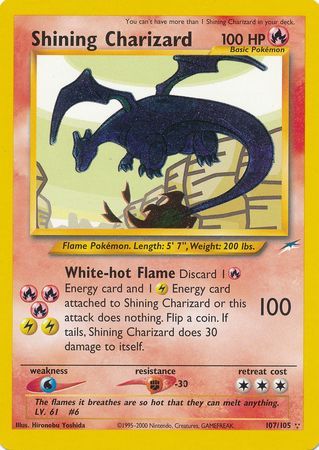 Shining Charizard 107/105-Kantocards