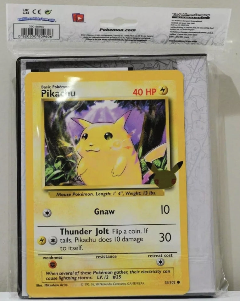 Binder Jumbo 25 Aniversario (Con carta de Pikachu)-Kantocards